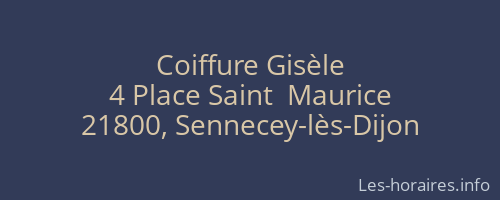 Coiffure Gisèle