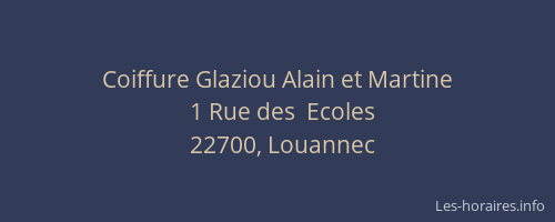 Coiffure Glaziou Alain et Martine