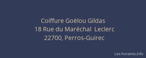 Coiffure Go&euml;lou Gildas