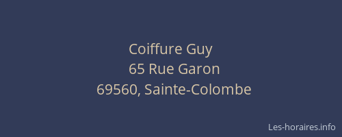 Coiffure Guy