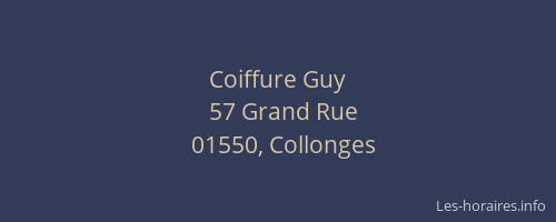 Coiffure Guy