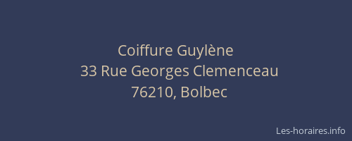 Coiffure Guylène