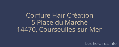 Coiffure Hair Création