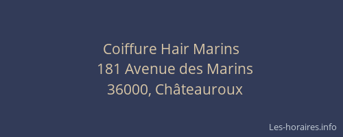 Coiffure Hair Marins
