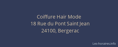 Coiffure Hair Mode