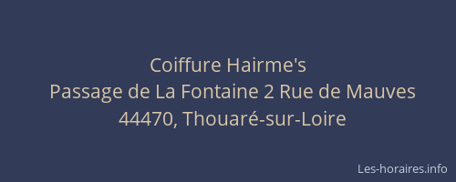 Coiffure Hairme's