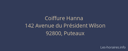 Coiffure Hanna
