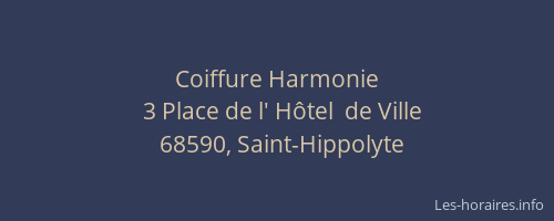 Coiffure Harmonie
