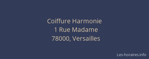 Coiffure Harmonie