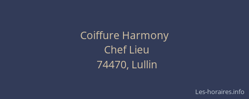 Coiffure Harmony