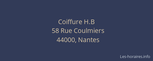 Coiffure H.B