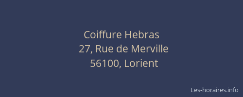 Coiffure Hebras