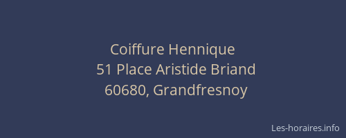 Coiffure Hennique