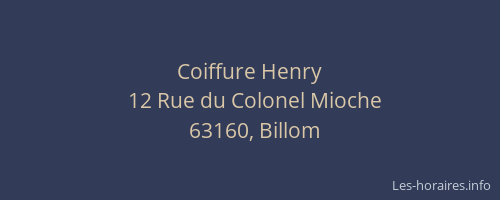 Coiffure Henry