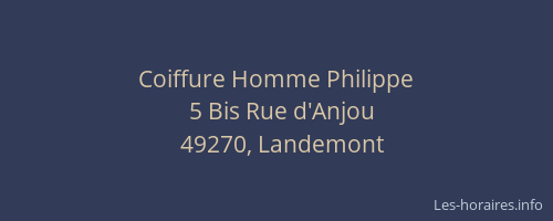 Coiffure Homme Philippe