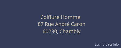 Coiffure Homme