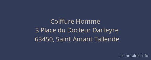 Coiffure Homme