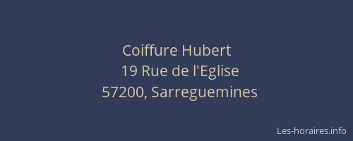 Coiffure Hubert
