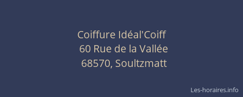 Coiffure Idéal'Coiff