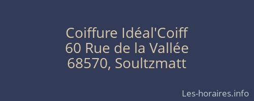 Coiffure Idéal'Coiff
