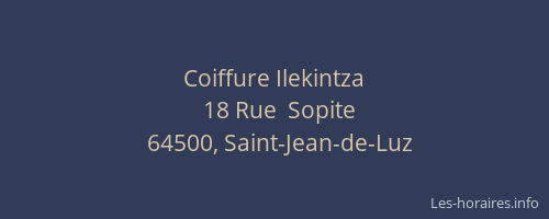 Coiffure Ilekintza
