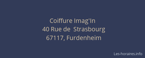 Coiffure Imag'In