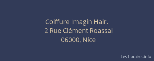 Coiffure Imagin Hair.