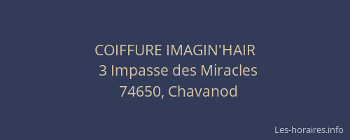 COIFFURE IMAGIN'HAIR