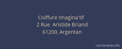 Coiffure Imagina'tif
