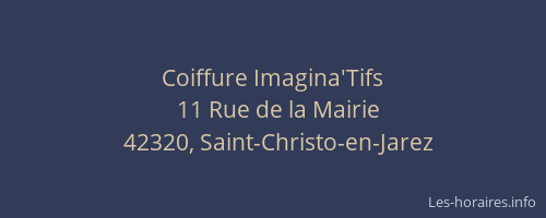 Coiffure Imagina'Tifs