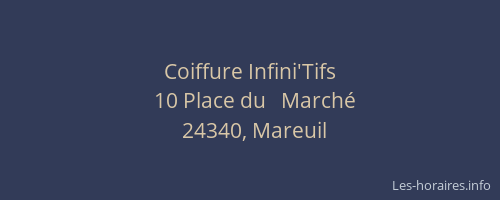 Coiffure Infini'Tifs