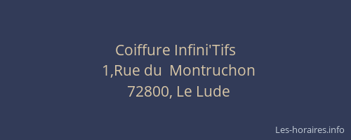 Coiffure Infini'Tifs