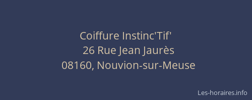 Coiffure Instinc'Tif'