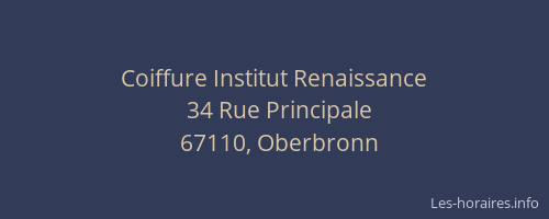 Coiffure Institut Renaissance