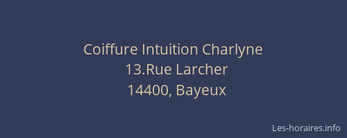 Coiffure Intuition Charlyne
