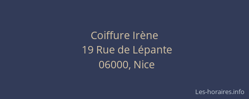 Coiffure Irène