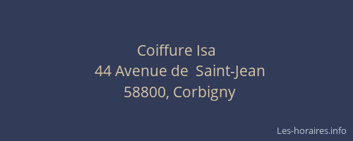 Coiffure Isa