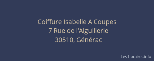 Coiffure Isabelle A Coupes