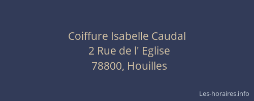 Coiffure Isabelle Caudal