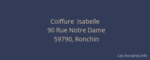 Coiffure  Isabelle