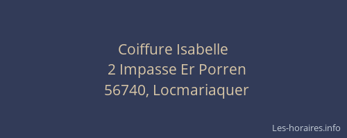 Coiffure Isabelle