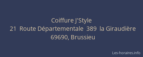 Coiffure J'Style