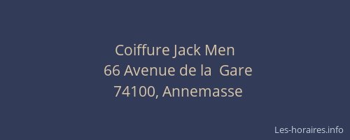 Coiffure Jack Men