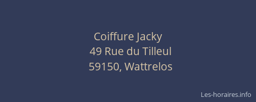 Coiffure Jacky