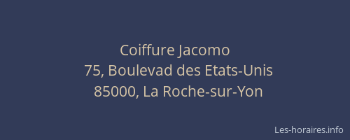 Coiffure Jacomo