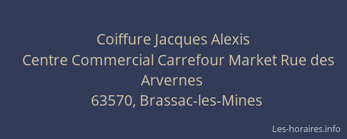 Coiffure Jacques Alexis