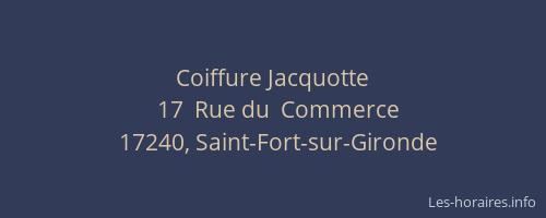 Coiffure Jacquotte