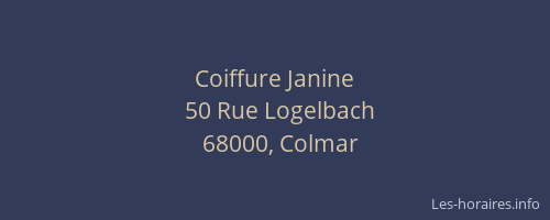 Coiffure Janine
