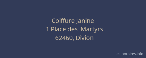 Coiffure Janine