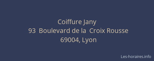 Coiffure Jany